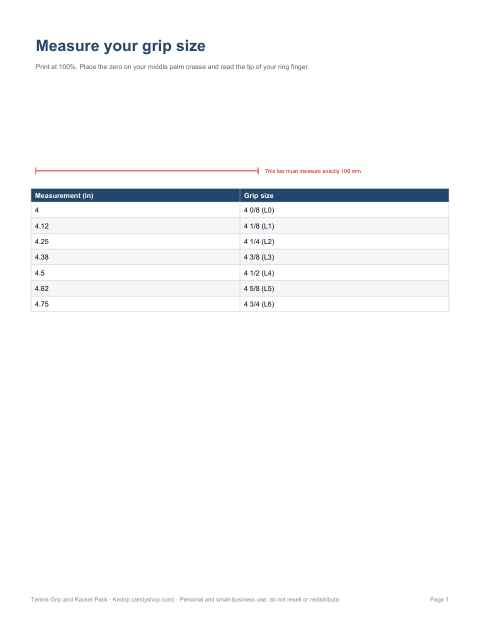 Preview of the first page of Measuring guide (PDF)